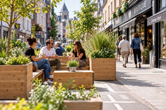 Du mobilier urbain convivial � Soignies ?